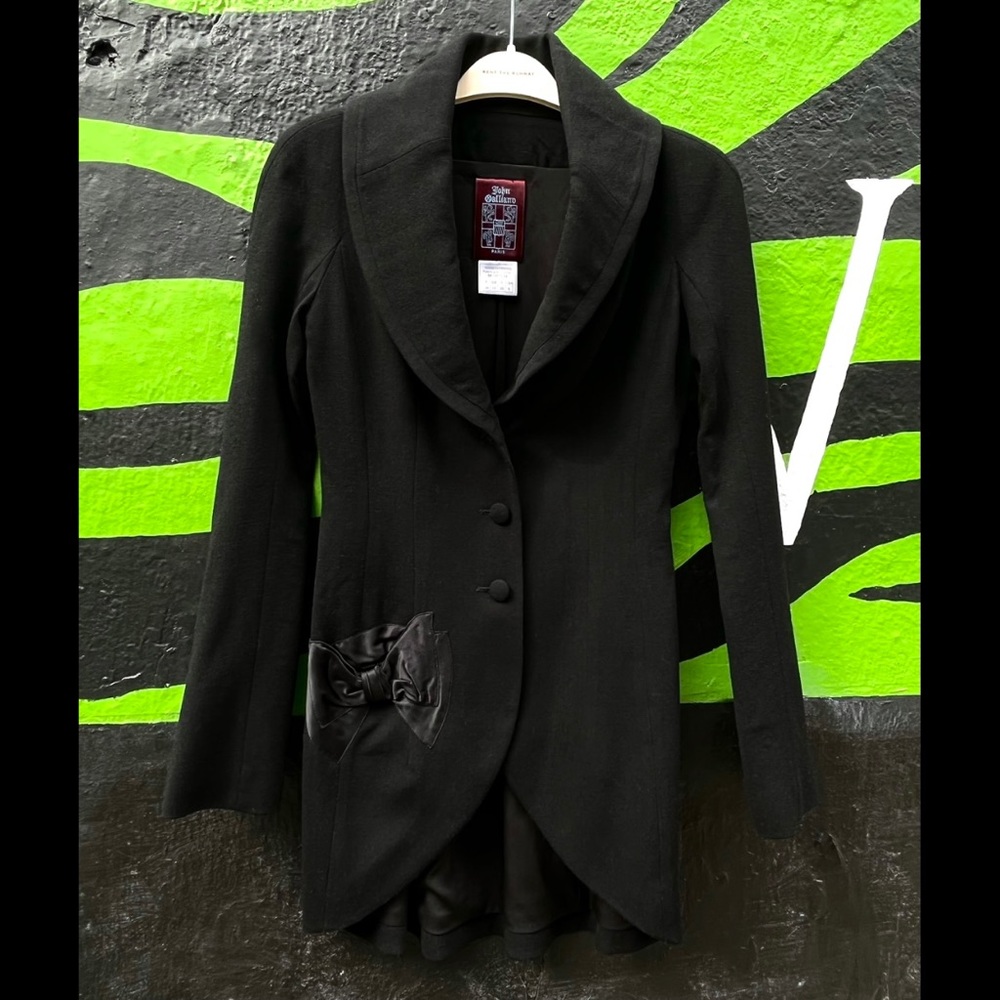 John Galliano 90s-2000s Vintage Collector Piece. Black. Made in France